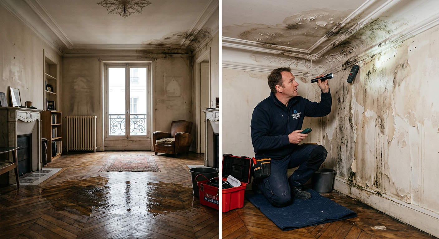 Intervention urgente dégât des eaux dans un appartement à Savigny-sur-Orge